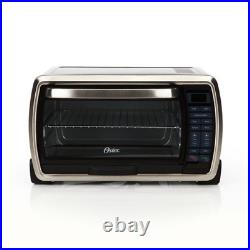 Large Digital Countertop Convection Toaster Oven Black and Stainless Steel New