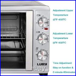 Large Toaster Oven Countertop, French Door Designed Simply Control & 60-minute