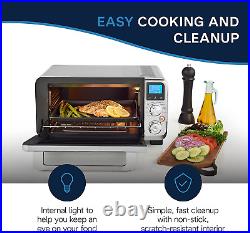 Livenza Compact Oven, 1800W Countertop Convection Toaster Oven, 9 Presets Roast