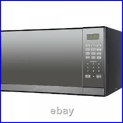 Microwave Oven with Grill 1.3 cu. Ft. Countertop Stainless Steel Mirror Finish