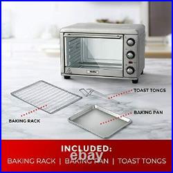 Mueller AeroHeat Convection Toaster Oven, 8 Slice, Broil, Toast, Bake