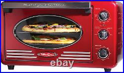 Multi-Functioning Retro Convection Toaster Oven, Fits 12 Slices of Bread, Pizzas