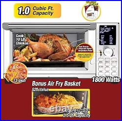 NUWAVE Bravo Air Fryer Toaster Smart Oven 12-in-1 Countertop Convection 30-QT XL