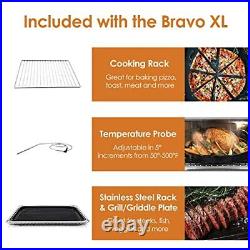 NUWAVE Bravo Air Fryer Toaster Smart Oven 12-in-1 Countertop Convection Grill