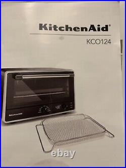 New KitchenAid Digital Countertop Oven with Air Fry KCO124 Black Matte