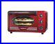 Nostalgia RTOV2RR Convection Toaster Oven Built In Timer Metallic Red New