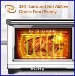 NuWave 20802 Bravo XL Air Fryer Toaster Oven Digital Display Stainless Steel