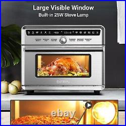 OIMIS Smart Toaster Oven, 26.5QT Large Countertop Oven, Stainless Steel Air Fryer/