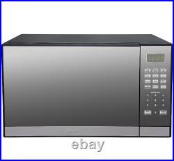 Oster 1.3 Cu. Ft Stainless Steel Mirror Microwave Oven With Grill 1000W Portable