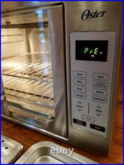 Oster Digital French Door Countertop Oven Turbo Convection Oven EUC TESTED