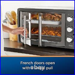 Oster Digital French Door Turbo Convection Countertop Oven Stainless Steel Gray