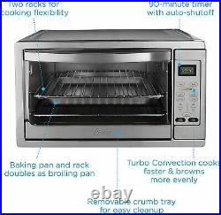 Oster Extra Large Digital Countertop Convection Oven, Stainless Steel TSSTTVDGXL
