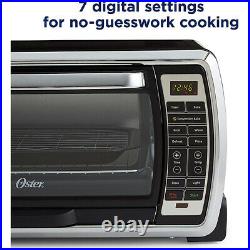 Oster Large Capacity Countertop 6-Slice Digital Convection Black NEW