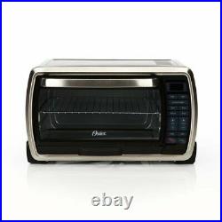 Oster Large Digital Countertop Convection Toaster Oven, Black And Stainless Stee