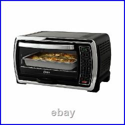 Oster Large Digital Countertop Convection Toaster Oven, Black and Stainless Stee