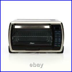 Oster Large Digital Countertop Convection Toaster Oven, Black and Stainless Stee