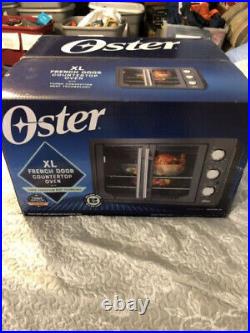Oster XL French Door Turbo Convection Toaster Countertop Oven Metallic Charcoal