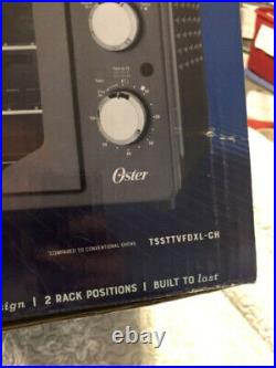 Oster XL French Door Turbo Convection Toaster Countertop Oven Metallic Charcoal