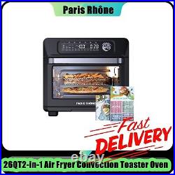 Paris Rhône 2-in-1 Digital Air Fryer Oven 26 QT 1700W Countertop Oven Air Fryer