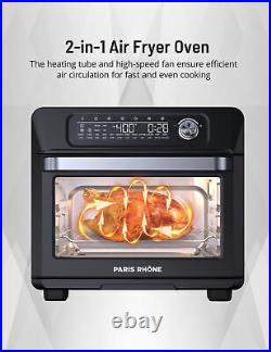 Paris Rhône 2-in-1 Digital Air Fryer Oven 26 QT 1700W Countertop Oven Air Fryer