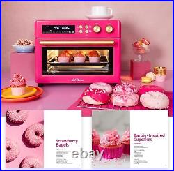 Pink Infrared Heating Air Fryer Toaster Oven, Large Countertop Convection Oven