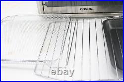 SEE NOTES COSORI CO130-AO Countertop Air Fryer Toaster Convection Oven Combo