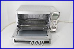SEE NOTES Cuisinart TOB-260N1 Convection Toaster Oven Stainless w Racks & Stone