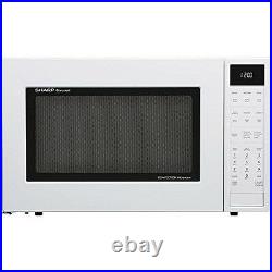 Sharp 1.5 cu. Ft. Microwave Oven with Convection Cooking-Auto Defrost in White