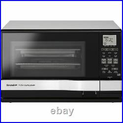 Sharp AX-1100 SuperSteam Black Countertop Microwave