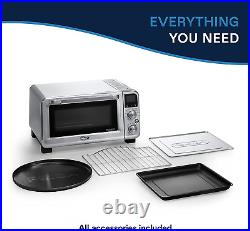 Small Convection Toaster Oven for Countertop with Internal Light and 9 Preset Fu