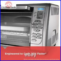 Stainless Steel Digital Convection Toaster Oven 6-Slice Home Dining Counter Top