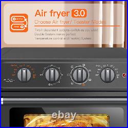 Toaster Oven Combo, 7-In-1 Convection Oven Countertop, 24.5 QT Large Air Fryer w