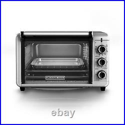 Toaster Oven Convection 6 Slice Stainless Steel Countertop Cook a 12 Pizza
