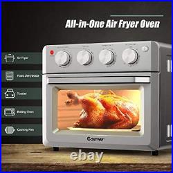 Toaster Oven Countertop 7-in-1 Convection Oven with Air Fry Bake Broil Toast