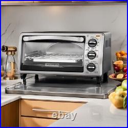 Toaster Oven Extra Wide Countertop Convection Oven Black+Decker 4 Slice