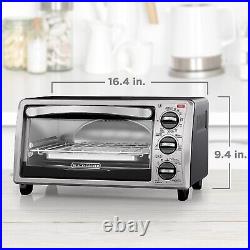 Toaster Oven Extra Wide Countertop Convection Oven Black+Decker 4 Slice