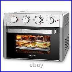 Upgraded Air Fryer Toaster Oven Combo, 7-in-1 Convection Oven Countertop 24QT