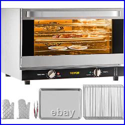 VEVOR 47L Countertop Convection Oven 1600W Commercial Toaster Baker 120V ETL