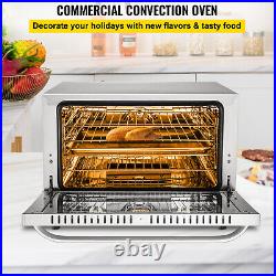 VEVOR 47L Countertop Convection Oven 1600W Commercial Toaster Baker 120V ETL