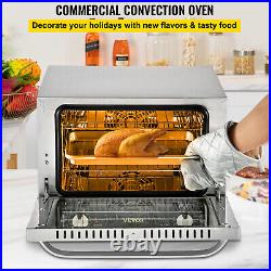 VEVOR Convection Oven 21L Countertop Commercial 3-Layer Toaster Baker 1440W