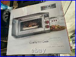 WOLF Gourmet Countertop Oven with convection In Stainless Steel, WGCO100S NEW