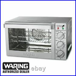 Waring WCO250X Quarter Size Electric Convection Oven Counter Top 3 Pan 120v