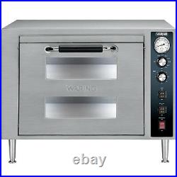 Waring WPO700 Countertop Double Deck Electric Pizza Oven (1) Door