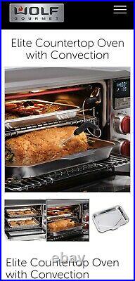 Wolf Gourmet Elite Countertop Oven Convection New Sealed WGCO150S