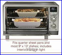 Wolf Gourmet Elite Digital Countertop Convection Toaster Oven Stainless & Black