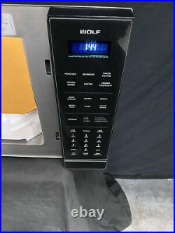 Wolf MC24 1.5 cu. Ft. 24 Countertop Microwave Oven Black Glass Trim