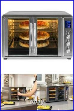 XL Countertop Turbo Convection Toaster Oven with French Doors and Digital Display